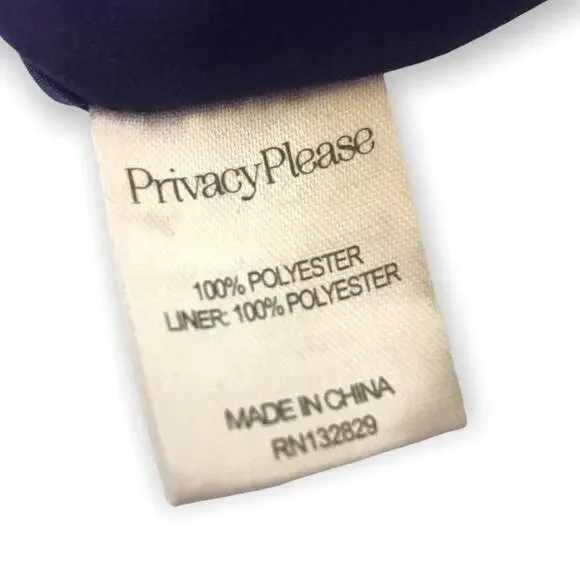 Privacy Please x REVOLVE Norval Dress Button Front Mini Size XS Blue Tropical - Picture 10 of 11